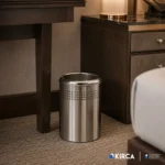 EIM TCHP5C Otel Tipi Paslanmaz Çelik Çöp Kovası 5LT W6TEPTTCEH5P Hotel Type Stainless Steel Trash Can #ıslakhacim #çöpkovası @kircaco