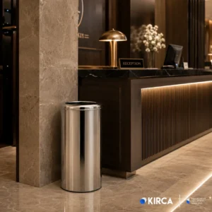 EIM TCHT1C Otel Tipi Paslanmaz Çelik Çöp Kovası 12LT W6TEPTTCEH1C Hotel Type Stainless Steel Trash Can #ıslakhacim #çöpkovası @kircaco
