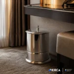 EIM TCSC5C Kapaklı Paslanmaz Çelik Krom Çöp Kovası 5LT W6TEPTTCES5K Lidded Stainless Steel Chrome Trash Can #ıslakhacim #çöpkovası @kircaco