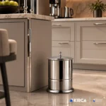 EIM TCSC5C Kapaklı Paslanmaz Çelik Krom Çöp Kovası 5LT W6TEPTTCES5K Lidded Stainless Steel Chrome Trash Can #ıslakhacim #çöpkovası @kircaco