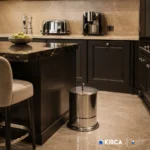 EIM TCSC5C Kapaklı Paslanmaz Çelik Krom Çöp Kovası 5LT W6TEPTTCES5K Lidded Stainless Steel Chrome Trash Can #ıslakhacim #çöpkovası @kircaco
