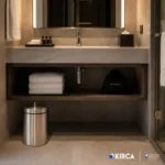EIM TCSL1C Kapaklı Paslanmaz Çelik Çöp Kovası 12LT W6TEPTTCES1L Lidded Stainless Steel Trash Can #ıslakhacim #çöpkovası @kircaco