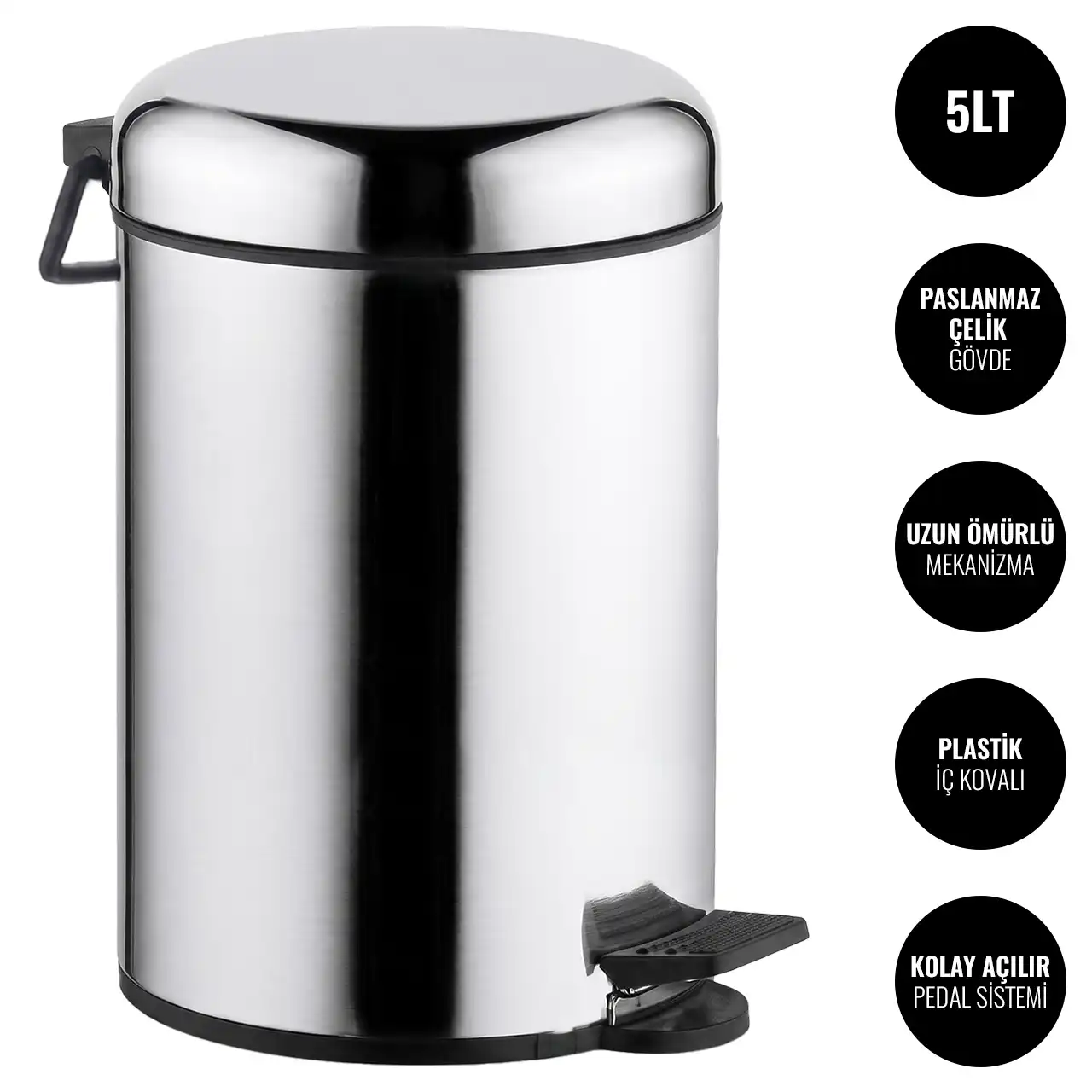 EIM TCSO5C Oval Kapaklı Pedallı Paslanmaz Çelik Çöp Kovası 5LT W6TEPTTCES5O Oval Lidded Pedal Stainless Steel Trash Can #ıslakhacim #çöpkovası @kircaco EIM TCSO5C Oval Kapaklı Pedallı Paslanmaz Çelik Çöp Kovası 5LT W6TEPTTCES5O Oval Lidded Pedal Stainless Steel Trash Can #ıslakhacim #çöpkovası @kircaco