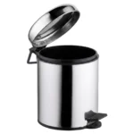EIM TCSO5C Oval Kapaklı Pedallı Paslanmaz Çelik Çöp Kovası 5LT W6TEPTTCES5O Oval Lidded Pedal Stainless Steel Trash Can #ıslakhacim #çöpkovası @kircaco