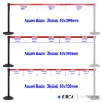 InoBarrier BBBP3M Baskılı Siyah Şerit Bariyer 3m S6TECTBBIM3M Printed Black Retractable Belt Barrier 3m #guvenlikekipmanlari #seritbariyer @kircaco