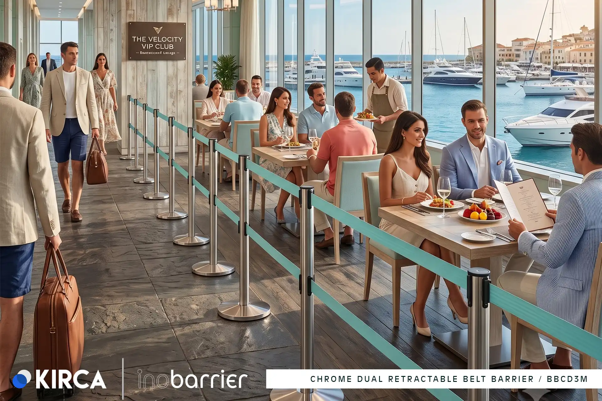 InoBarrier BBCD3M Krom Çift Şerit Bariyer 3m S6TEPTBBID3M Chrome Dual Retractable Belt Barrier 3m #guvenlikekipmanlari #seritbariyer @kircaco