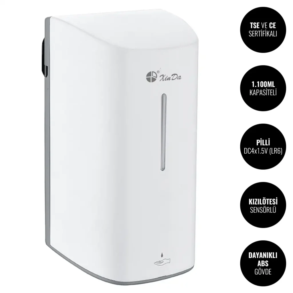Xinda ZYQ110-2 Sensörlü Pilli Sıvı Sabun Dispenser W6TEPCLDXA6P Automatic Liquid Soap Dispenser #islakhacim @kircaco
