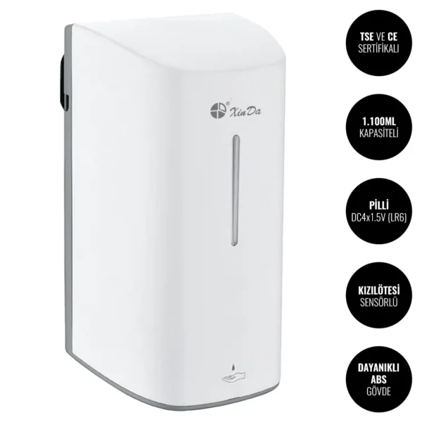 Xinda ZYQ110-2 Sensörlü Pilli Sıvı Sabun Dispenser W6TEPCLDXA6P Automatic Liquid Soap Dispenser #islakhacim @kircaco