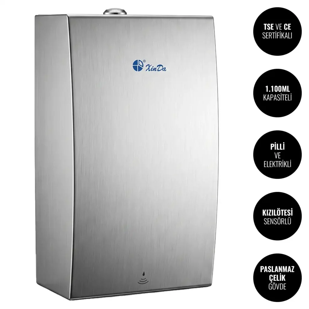Xinda ZYQ110K-H Sensörlü Sıvı Sabun Dispenser W6TEPCLDXA4C Automatic Liquid Soap Dispenser #islakhacim @kircaco