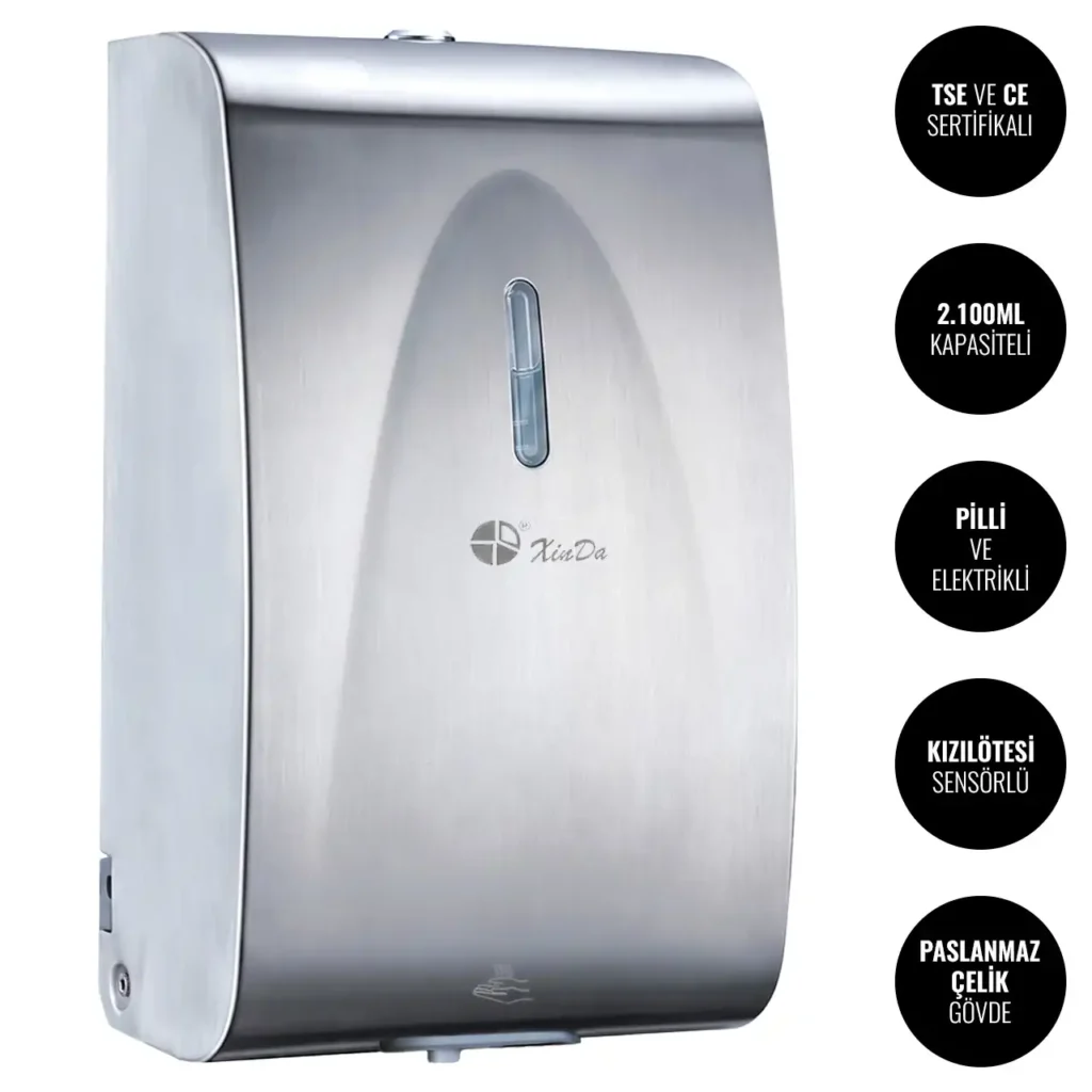 Xinda ZYQ210K Sensörlü Sıvı Sabun Dispenser W6TEPCLDXA5C Automatic Liquid Soap Dispenser #islakhacim @kircaco