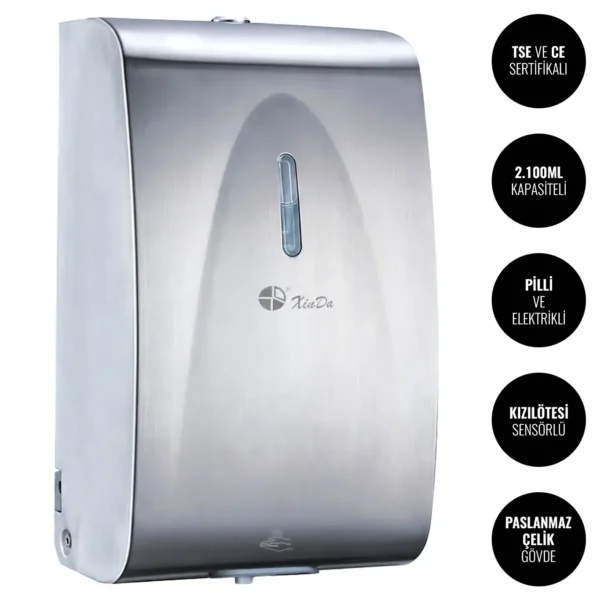 Xinda ZYQ210K Sensörlü Sıvı Sabun Dispenser W6TEPCLDXA5C Automatic Liquid Soap Dispenser #islakhacim @kircaco