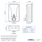 EIM FDMB1C Butonlu Köpük Sabun Dispenser W6TEPTFDEM1C Manuel Botton Foam Soap Dispenser #islakhacim @kircaco