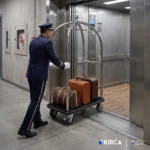 EIM LTCSD1 Paslanmaz Çelik Askılı Kubbeli Valiz Taşıma Arabası H6SEPTLTCSD1 Stainless Steel Domed Luggage Trolley with Hanging Hook #servisürünleri #otelekipmanları #resepsiyon #valiztaşımaarabası @kircaco
