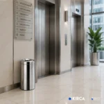 EIM TCFP1C Paslanmaz Çelik Yanmaz Çöp Kovası 12LT W6TEPTTCEO1P Fireproof Stainless Steel Trash Can #ıslakhacim #çöpkovası @kircaco