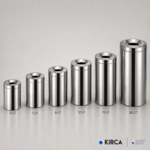 EIM TCFP2C Paslanmaz Çelik Yanmaz Çöp Kovası 15LT W6TEPTTCEO2P Fireproof Stainless Steel Trash Can #ıslakhacim #çöpkovası @kircaco