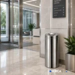 EIM TCFP9C Paslanmaz Çelik Yanmaz Çöp Kovası 9LT W6TEPTTCEO9P Fireproof Stainless Steel Trash Can #ıslakhacim #çöpkovası @kircaco