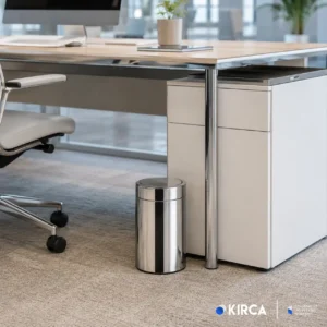 EIM TCRL7C Döner Kapaklı Paslanmaz Çelik Yanmaz Çöp Kovası 7LT W6TEPTTCER7C Rotate Lid Stainless Steel Trash Can #ıslakhacim #çöpkovası @kircaco