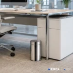EIM TCRL9C Döner Kapaklı Paslanmaz Çelik Yanmaz Çöp Kovası 9LT W6TEPTTCER9C Rotate Lid Stainless Steel Trash Can #ıslakhacim #çöpkovası @kircaco
