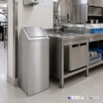 EIM TCST2C Sallanır Kapaklı Paslanmaz Çelik Çöp Kovası 16LT W6TEPTTCET2C Swing Top Stainless Steel Trash Can #ıslakhacim #çöpkovası @kircaco