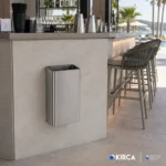 EIM TCWM3C Duvara Monte Paslanmaz Çelik Açık Çöp Kovası 25LT W6TEPTTCEW3C Wall Mounted Stainless Steel Open Trash Can #ıslakhacim #çöpkovası @kircaco