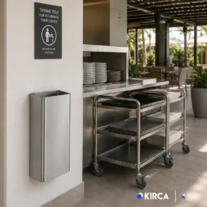 EIM TCWM3C Duvara Monte Paslanmaz Çelik Açık Çöp Kovası 25LT W6TEPTTCEW3C Wall Mounted Stainless Steel Open Trash Can #ıslakhacim #çöpkovası @kircaco