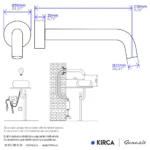 Genesit GS201 Duvar Tipi Fotoselli LAvabo Bataryası W6TEPCSFXFC1 Wall Type Fotocell Sink Faucet #islakhacim #batarya @kircaco