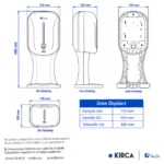 Xinda XDQ110B Standlı Sensörlü Pilli Sıvı Antiseptik Dispenser W6TEPCADXA1P Automatic Liquid Antiseptic Dispenser with a Stand #islakhacim @kircaco