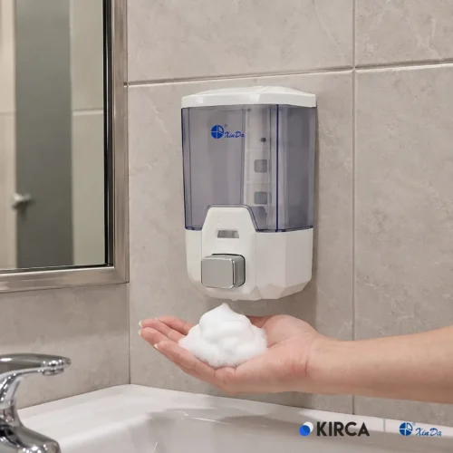 Xinda ZYQ100P Butonlu Köpük Sabun Dispenseri W6TEPCFDXM1C Manuel Button Foam Soap Dispenser #islakhacim @kircaco