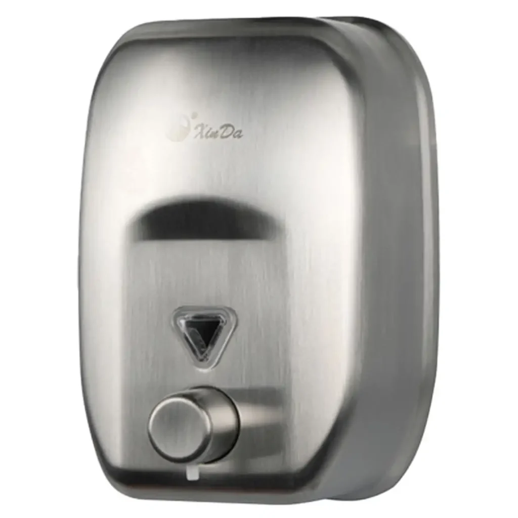 Xinda ZYQ180 Paslanmaz Çelik Butonlu Sıvı Sabun Dispenseri W6TEPCLDXM2C Stainless Steel Manuel Button Liquid Soap Dispenser #islakhacim @kircaco