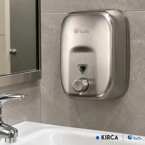 Xinda ZYQ180 Paslanmaz Çelik Butonlu Sıvı Sabun Dispenseri W6TEPCLDXM2C Stainless Steel Manuel Button Liquid Soap Dispenser #islakhacim @kircaco