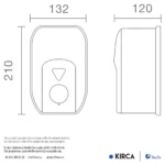 Xinda ZYQ180 Paslanmaz Çelik Butonlu Sıvı Sabun Dispenseri W6TEPCLDXM2C Stainless Steel Manuel Button Liquid Soap Dispenser #islakhacim @kircaco