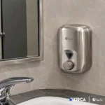 Xinda ZYQ82 Paslanmaz Çelik Butonlu Sıvı Sabun Dispenseri W6TEPCLDXM1C Stainless Steel Manuel Button Liquid Soap Dispenser #islakhacim @kircaco
